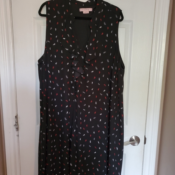 Black Ruffle Front Dress - Picture 2 of 2